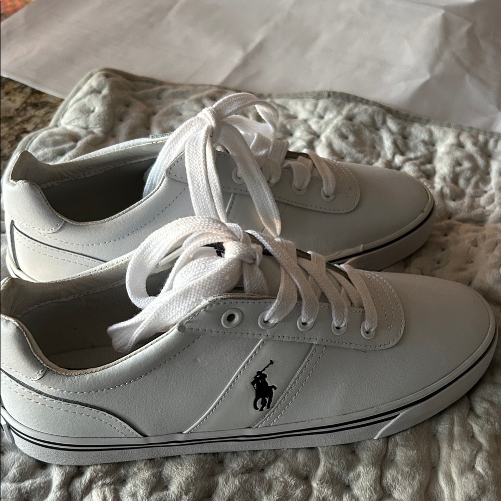 Polo by Ralph Lauren Men's White and Black Sneakers